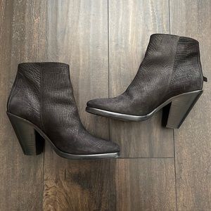 Allsaints Black Ankle Boots Size 40